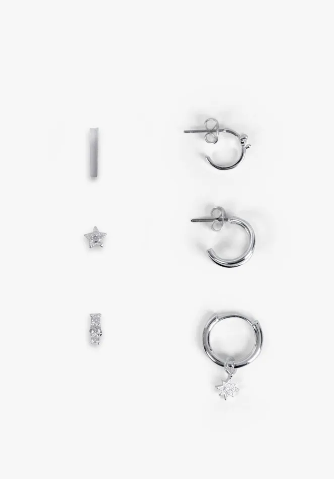 Earrings Women Hush Antonia Earrings Set Silver