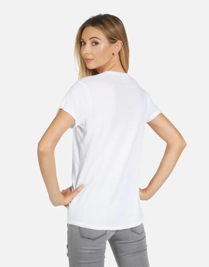 Edda Elephant Elements White Women Lauren Moshi Short Sleeve
