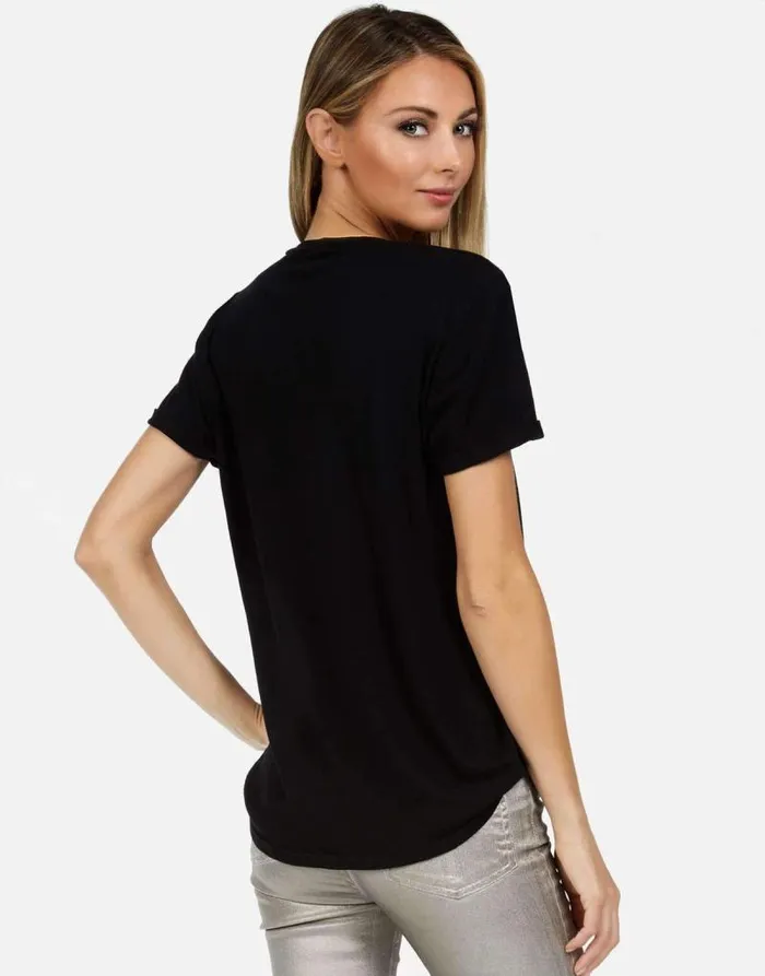Edda X Dripping Star Black Women Lauren Moshi Short Sleeve
