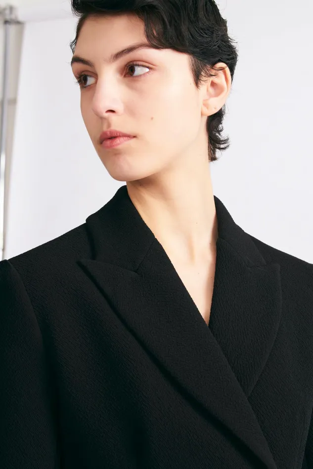 Emilia Wickstead Danya Tailored Jacket In Black Double Crepe Women Jackets And Coats Emilia Wickstead Danya Tailored Jacket In Black Double Crepe Women Jackets And Coats