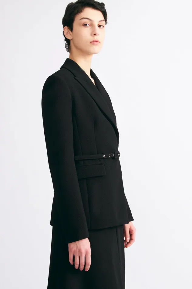Emilia Wickstead Danya Tailored Jacket In Black Double Crepe Women Jackets And Coats Emilia Wickstead Danya Tailored Jacket In Black Double Crepe Women Jackets And Coats