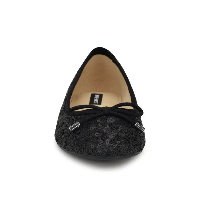 Estieyp Ballet Flats Black Sequin Women Nine West Flats Estieyp Ballet Flats Black Sequin Women Nine West Flats