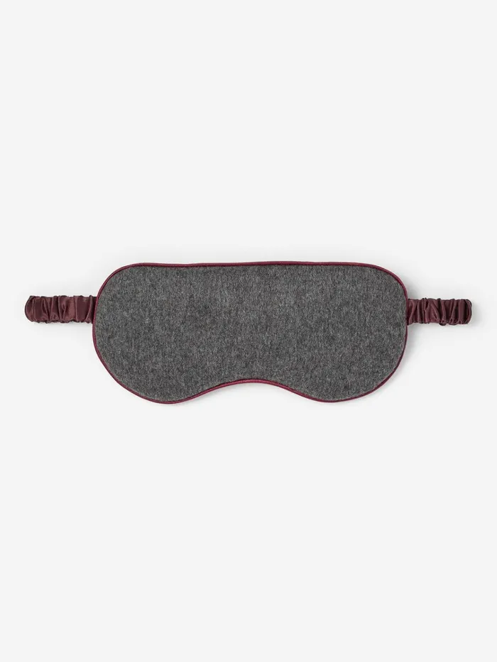 Eye Masks MenWomen Derek Rose Eye Mask Duke Cashmere Charcoal