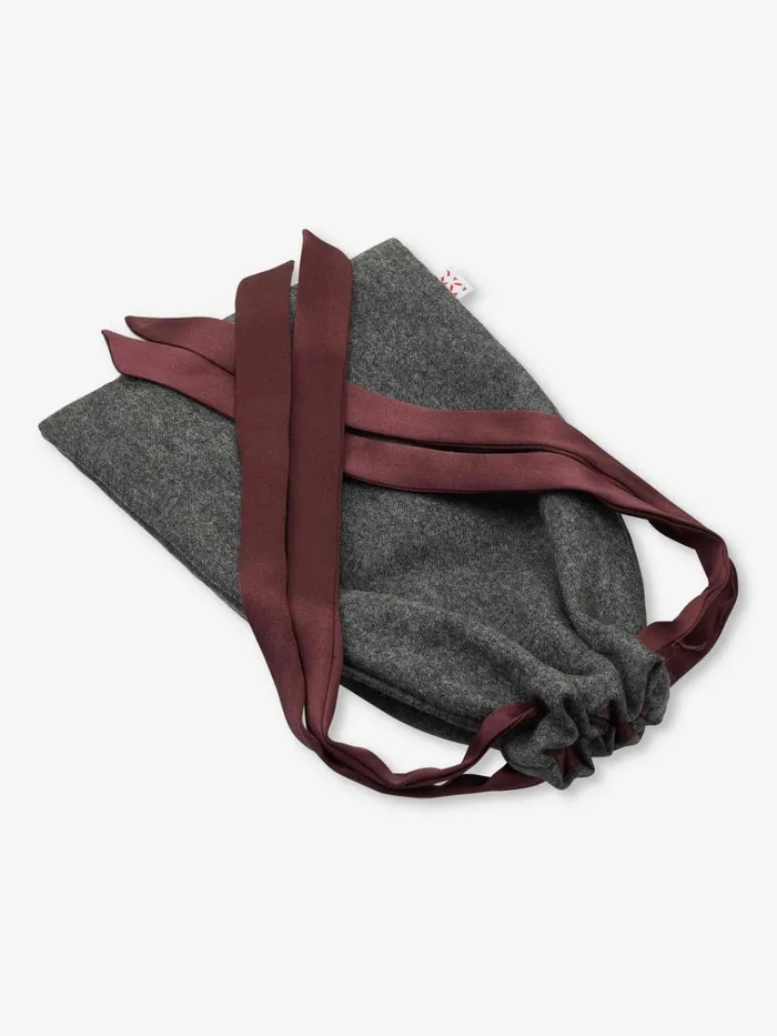 Eye Masks MenWomen Derek Rose Eye Mask Duke Cashmere Charcoal