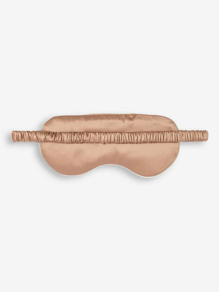 Eye Masks WomenMen Derek Rose Eye Mask Bailey Silk Satin Bronze