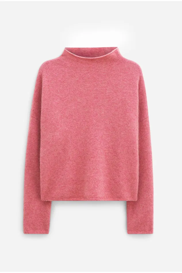 filippak Knitwear Women Mika Yak Funnelneck Sweater Light Raspberry filippak Knitwear Women Mika Yak Funnelneck Sweater Light Raspberry