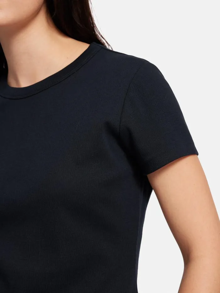 Fine Cotton Tee Navy Women Jigsaw Suits and Tailoring