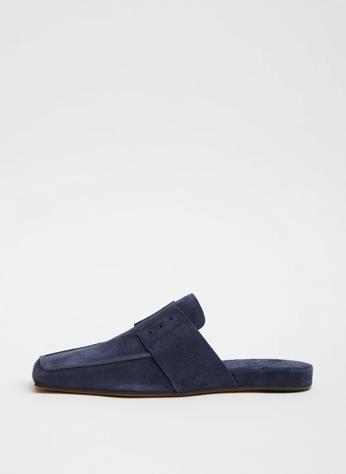 Flats Women Tibi Suede Granger Slide