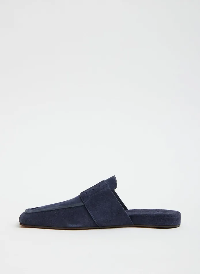 Flats Women Tibi Suede Granger Slide