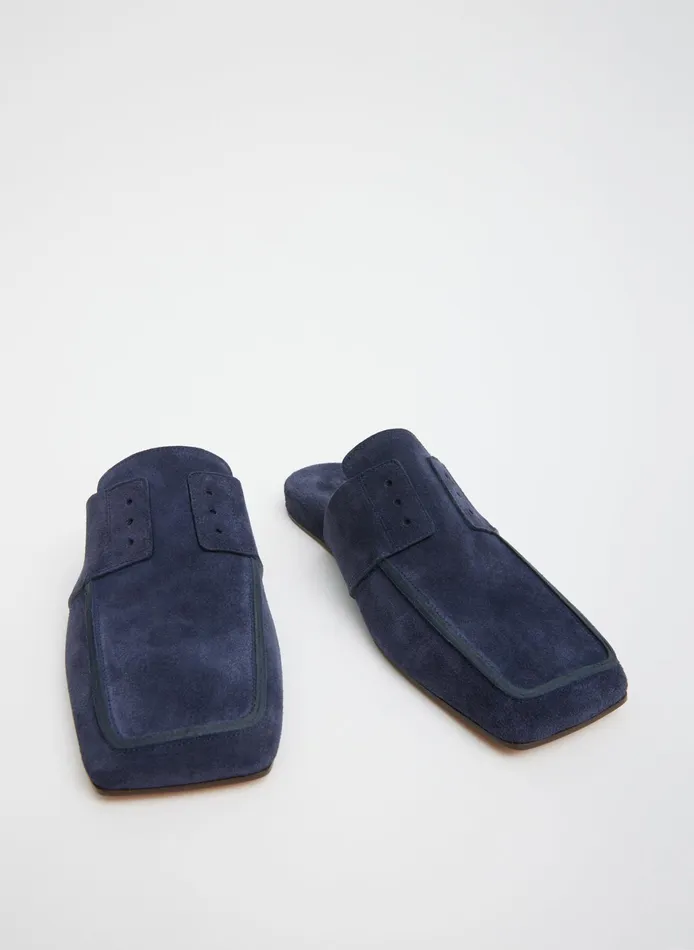 Flats Women Tibi Suede Granger Slide