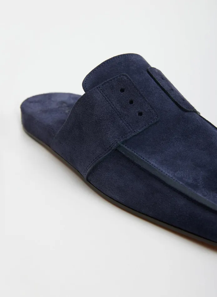 Flats Women Tibi Suede Granger Slide