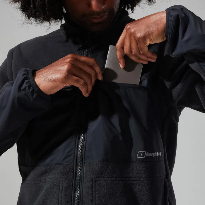 Fleece Men Berghaus Tannen Fleece Jacket 8211 Black