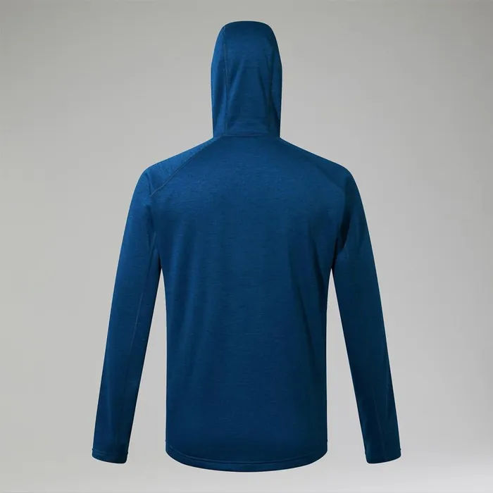 Fleece Men Berghaus URB Spitzer InterActive Hooded Fleece Jacket 8211 TurquoiseBlue
