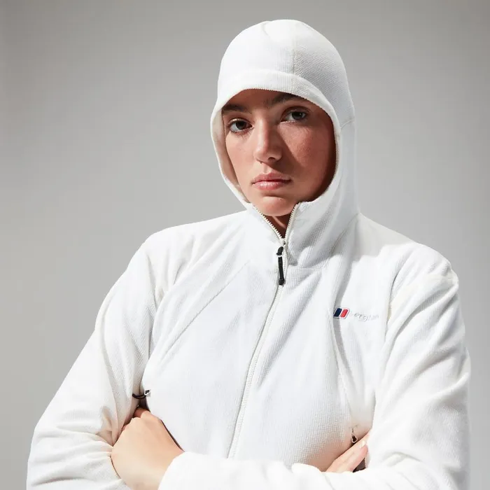 Fleece Women Berghaus Belleview Fleece Hooded Jacket 8211 Natural