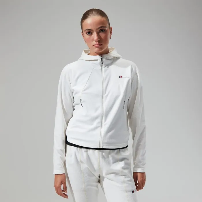 Fleece Women Berghaus Belleview Fleece Hooded Jacket 8211 Natural