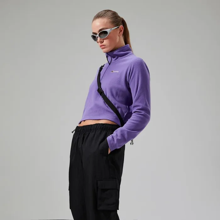 Fleece Women Berghaus URB Prism Cropped Half Zip Fleece 8211 Purple Fleece Women Berghaus URB Prism Cropped Half Zip Fleece 8211 Purple