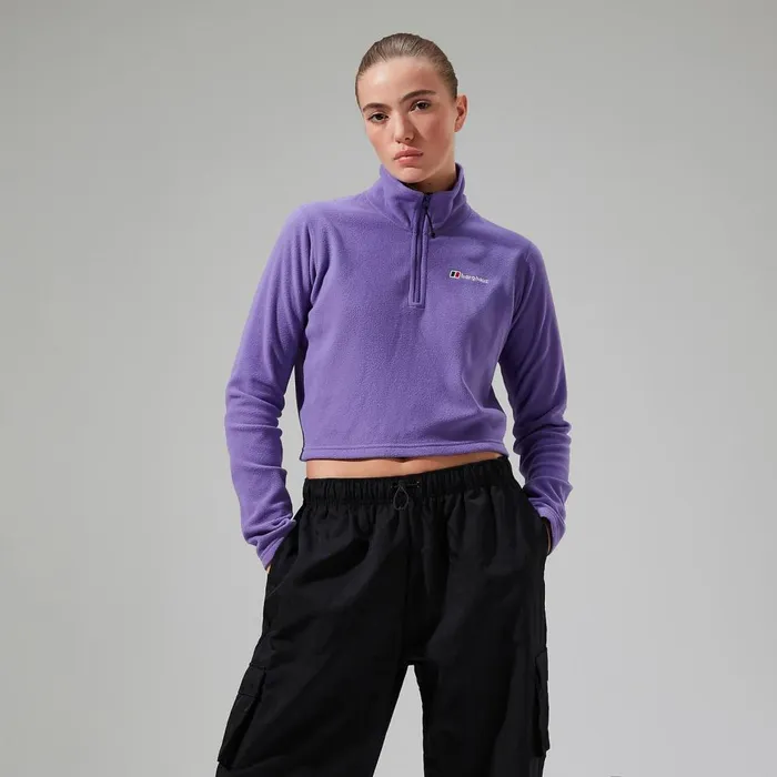 Fleece Women Berghaus URB Prism Cropped Half Zip Fleece 8211 Purple Fleece Women Berghaus URB Prism Cropped Half Zip Fleece 8211 Purple