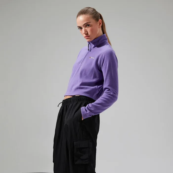 Fleece Women Berghaus URB Prism Cropped Half Zip Fleece 8211 Purple Fleece Women Berghaus URB Prism Cropped Half Zip Fleece 8211 Purple