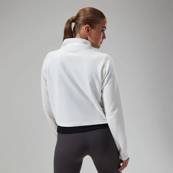 Fleece Women Berghaus Urban Prism Crop Half Zip 8211 Natural