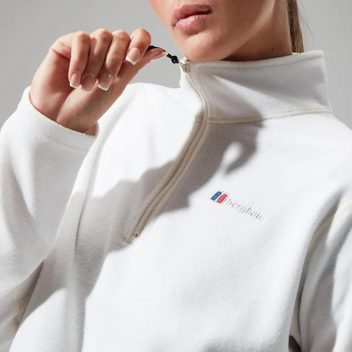 Fleece Women Berghaus Urban Prism Crop Half Zip 8211 Natural