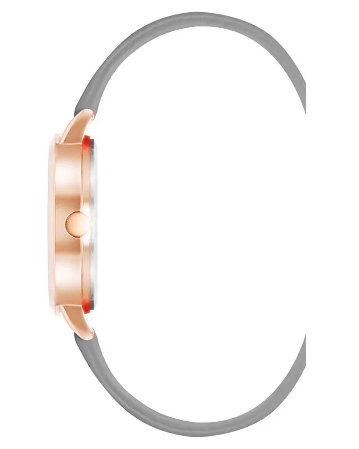 Floral Dial Saffiano Strap Watch Grey Women Nine West Straps Floral Dial Saffiano Strap Watch Grey Women Nine West Straps