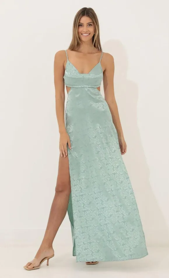 Floral Maxi Green Women LUCY IN THE SKY Maxi Dresses