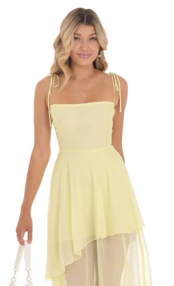 Flow Aline Maxi Dress Yellow Women LUCY IN THE SKY Maxi Dresses Flow Aline Maxi Dress Yellow Women LUCY IN THE SKY Maxi Dresses