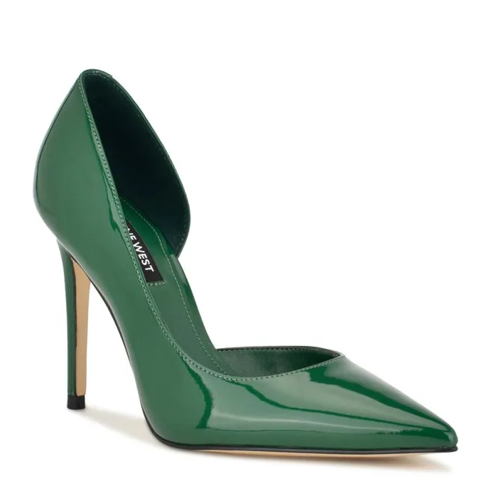 Folowe D039Orsay Pointy Toe Pumps Green Women Nine West Heels Folowe D039Orsay Pointy Toe Pumps Green Women Nine West Heels