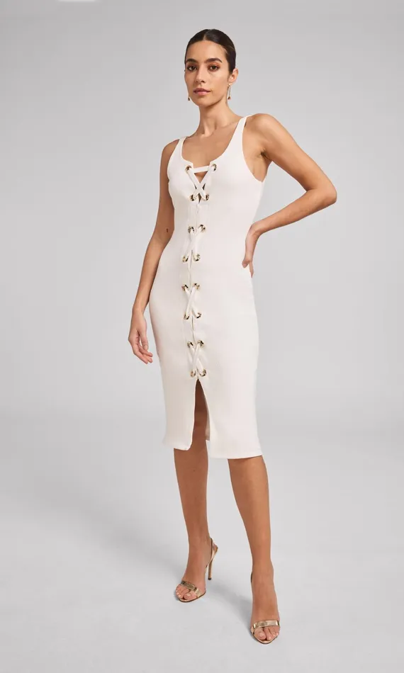 Generation Love Clothing Dresses Savannah LaceUp Dress White 8211 Women