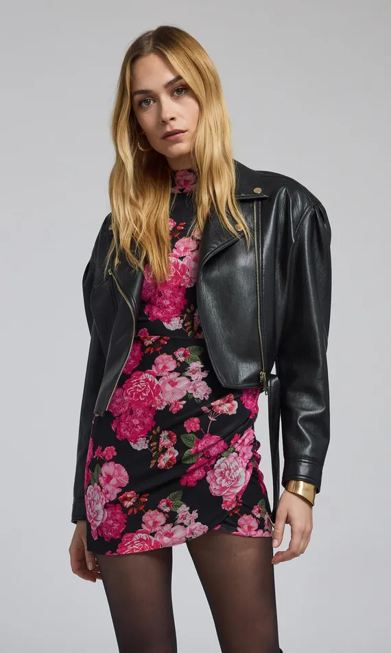 Generation Love Clothing Outerwear Morello Vegan Leather Jacket Black 8211 Women