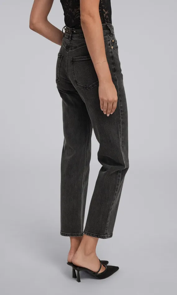 Generation Love Clothing Pants Emmett Denim Pants With Vegan Leather Belt Washed Black 8211 Women