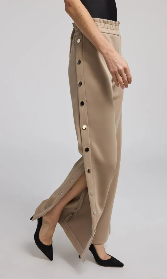Generation Love Clothing Pants Zola Side Snap Scuba Pants Taupe 8211 Women