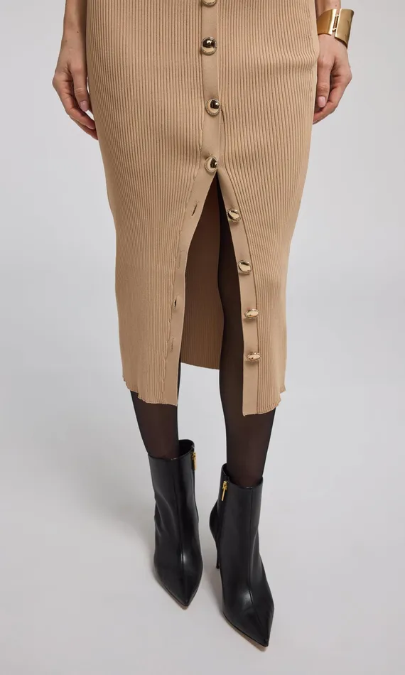 Generation Love Clothing Skirts Addie Rib Skirt Camel 8211 Women