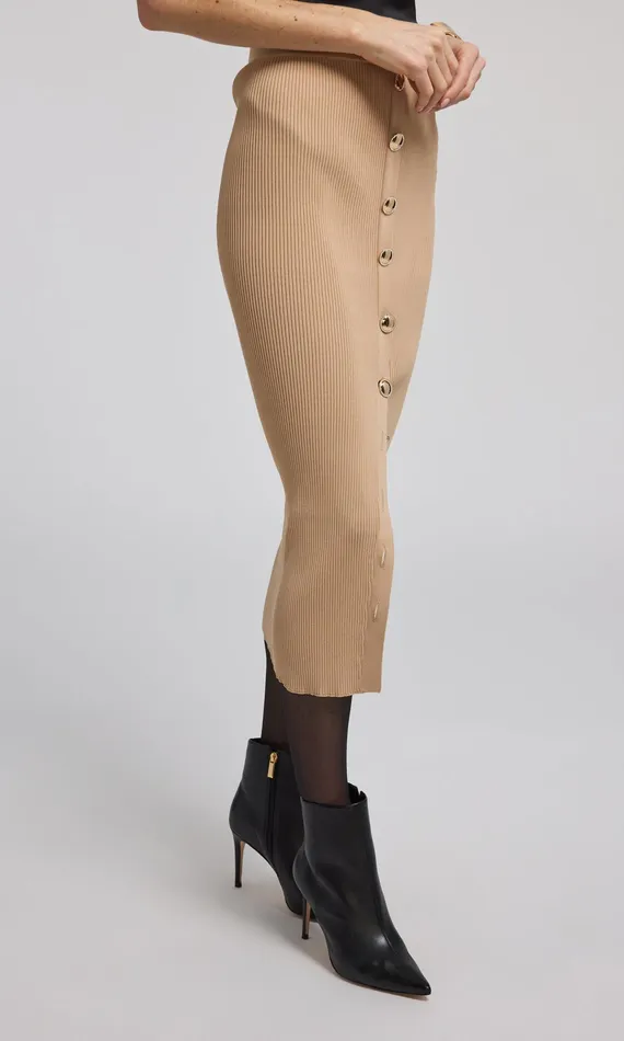 Generation Love Clothing Skirts Addie Rib Skirt Camel 8211 Women