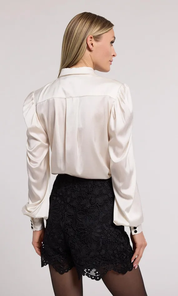 Generation Love Clothing Tops Arly Bow Blouse Whiteblack 8211 Women