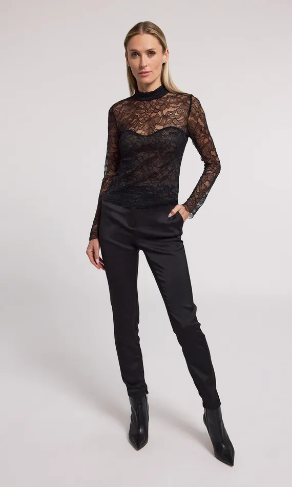 Generation Love Clothing Tops Marielle Lace Top Black 8211 Women