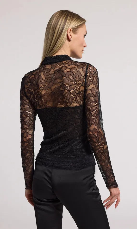 Generation Love Clothing Tops Marielle Lace Top Black 8211 Women