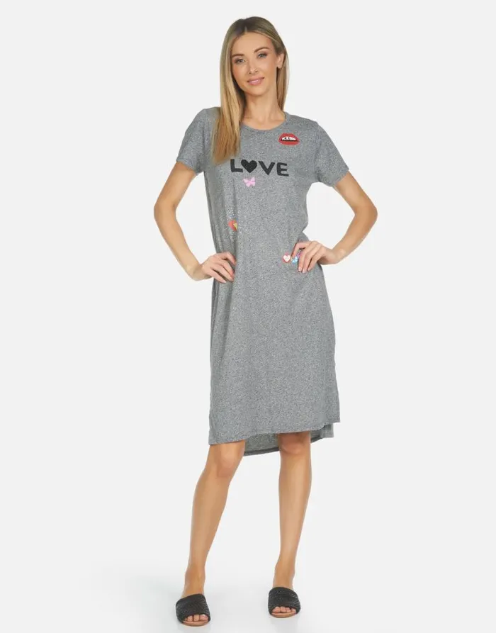 Genesis Crystal Love Elements Heather Grey Women Lauren Moshi Dresses