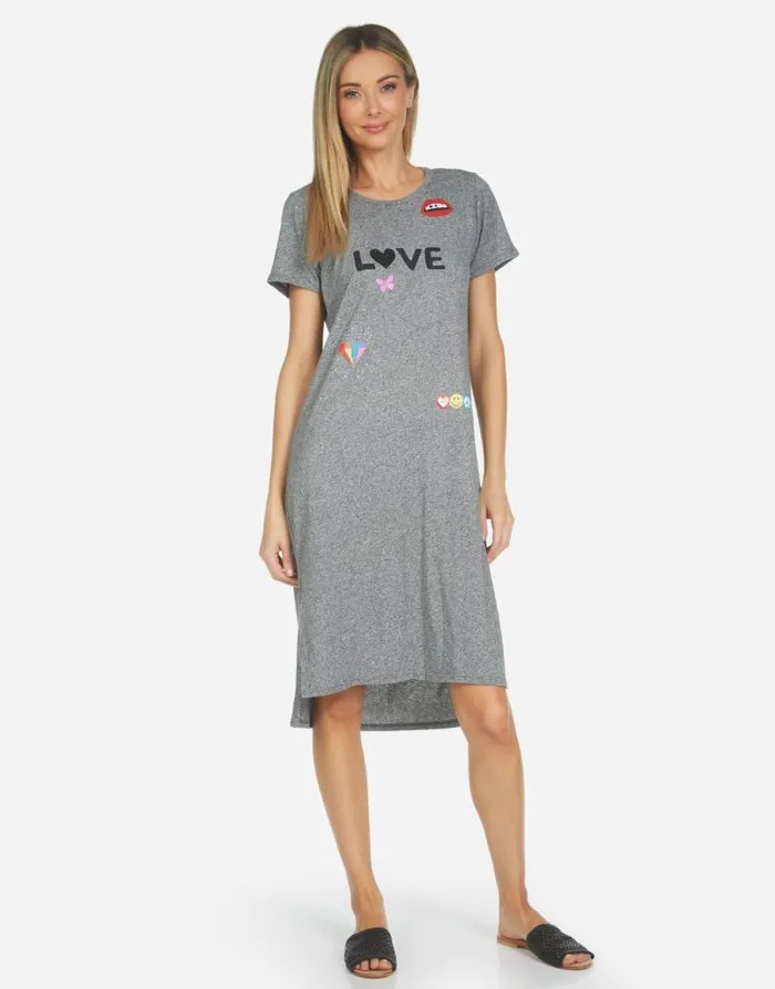 Genesis Crystal Love Elements Heather Grey Women Lauren Moshi Dresses