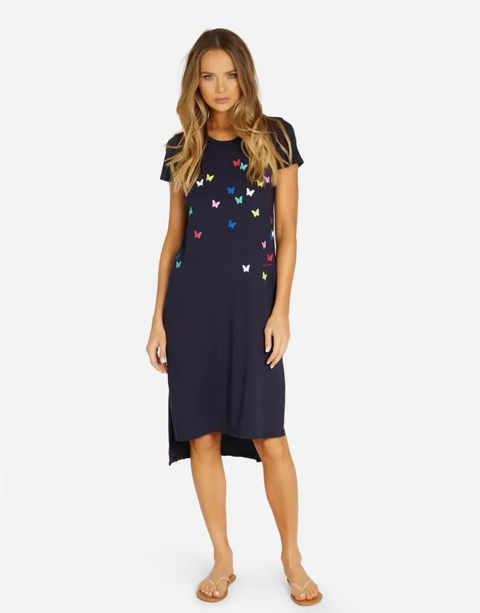 Genesis Mini Butterflies Navy Women Lauren Moshi Dresses