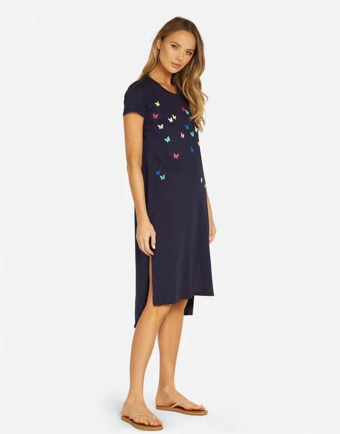 Genesis Mini Butterflies Navy Women Lauren Moshi Dresses