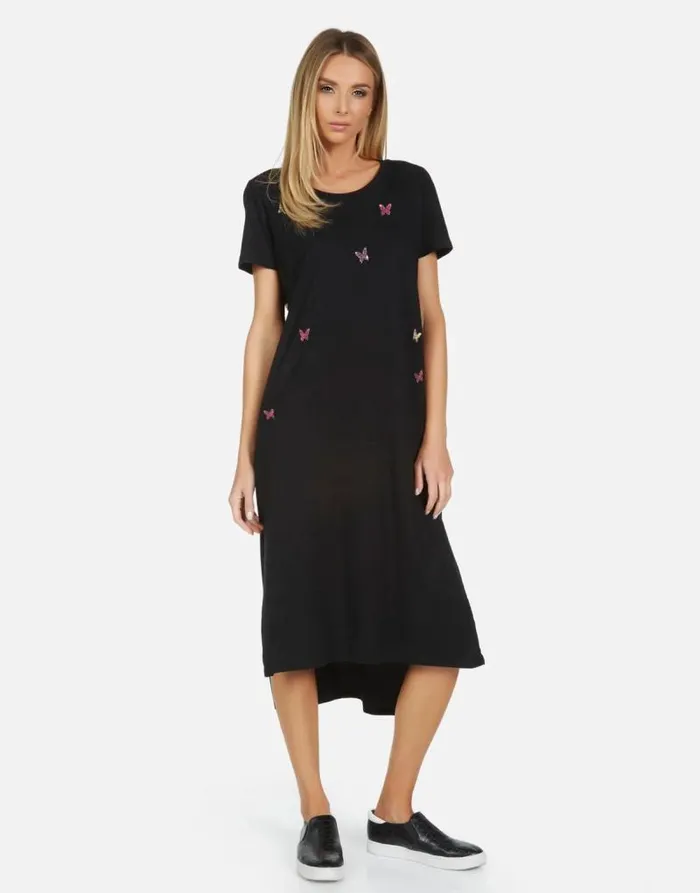 Genesis X Crystal Butterflies Black Women Lauren Moshi Dresses