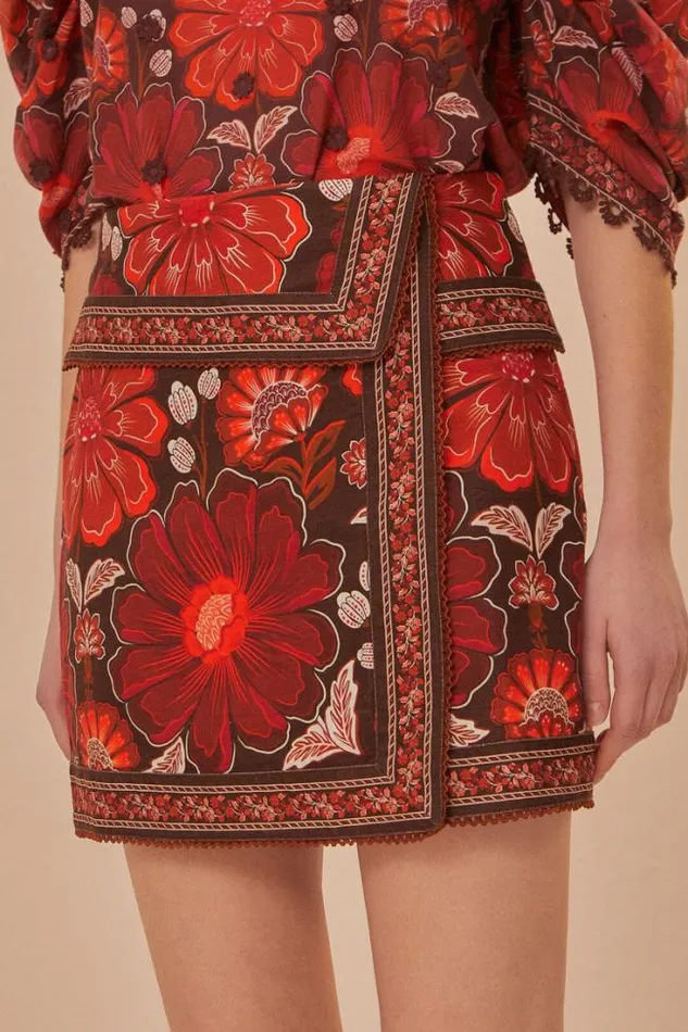Gigi Tapestry Skirt Women FARM Rio Skirts Gigi Tapestry Skirt Women FARM Rio Skirts