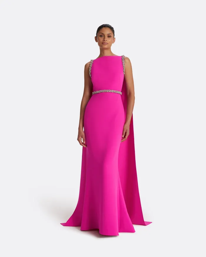 Ginevra Wild Strawberry Long Dress Wild Strawberry Icons Safiyaa Women