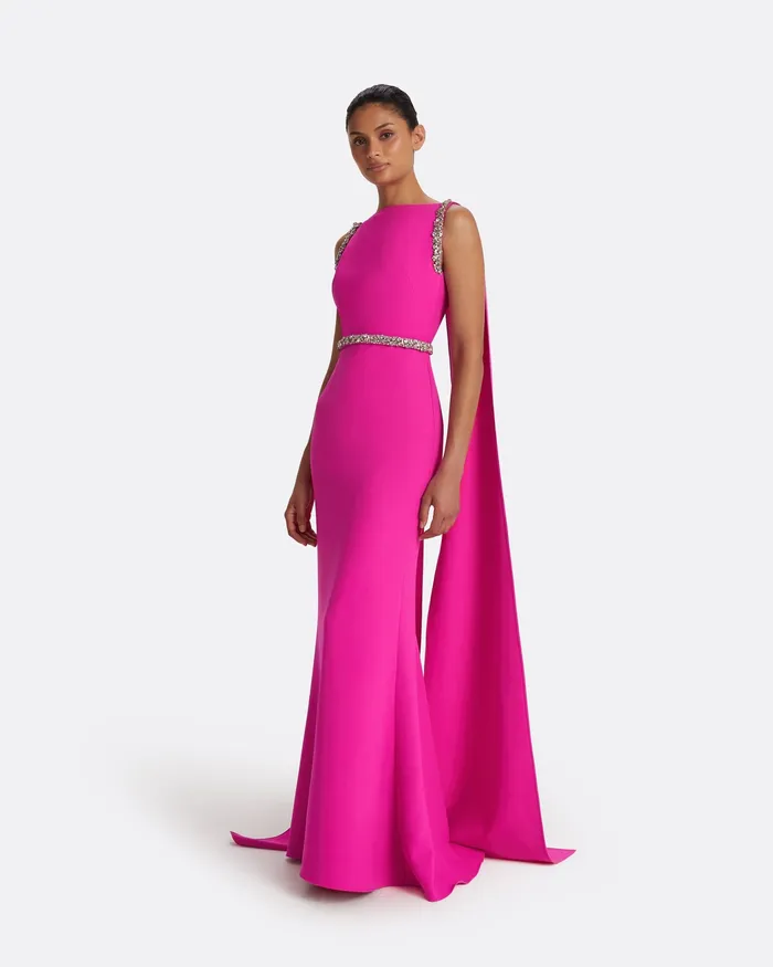 Ginevra Wild Strawberry Long Dress Wild Strawberry Icons Safiyaa Women