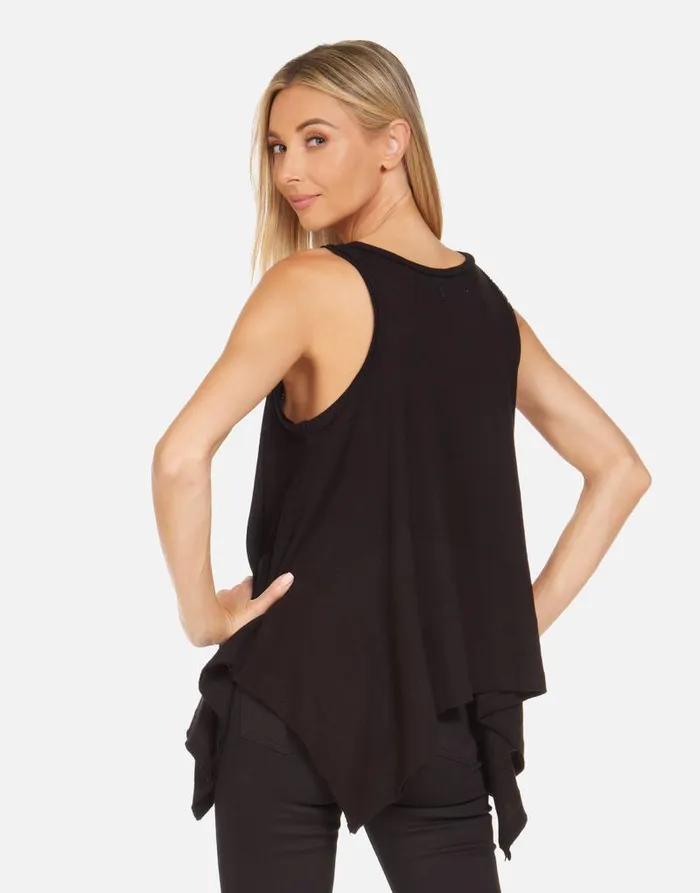 Gladys Rainbow Lip Outline Black Women Lauren Moshi Tanks