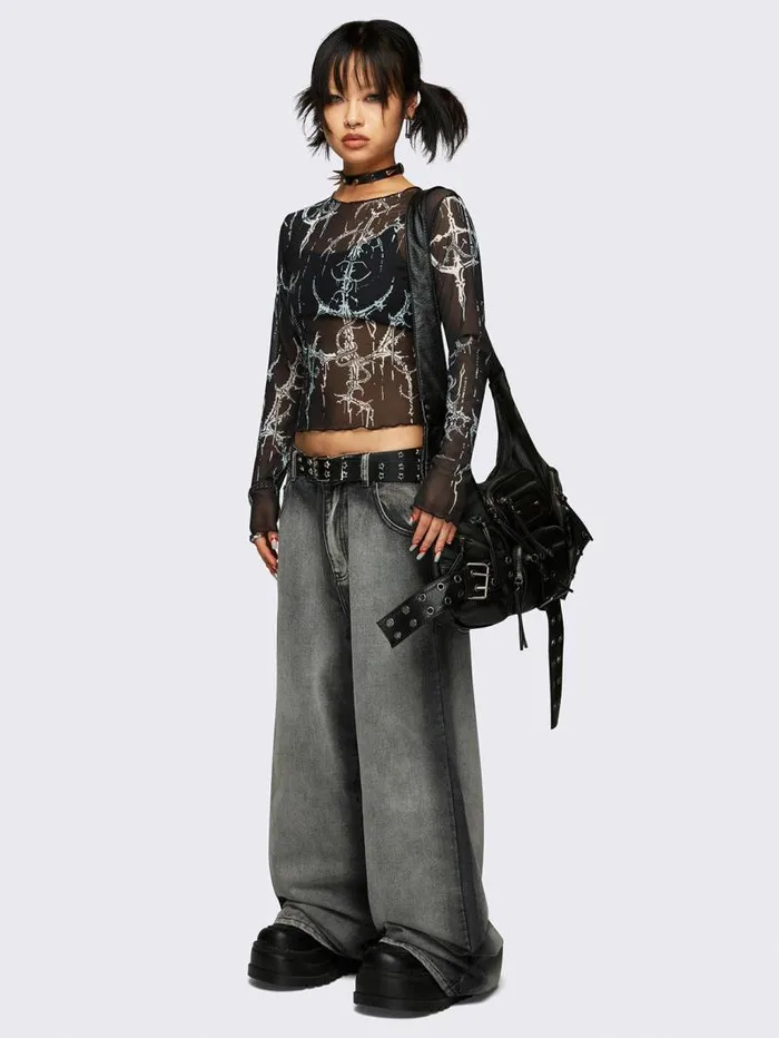Glen Baggy Jeans Women Minga London Bottoms
