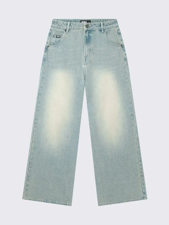 Glen Blue Baggy Jeans Women Minga London Bottoms