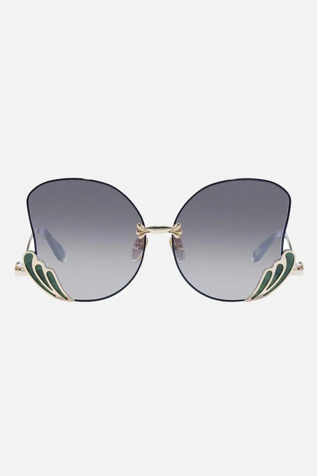 GODDESS ENERGY SUNGLASSES EMERALD MARBLE Emerald Marble WomensMens Camilla Sunglasses
