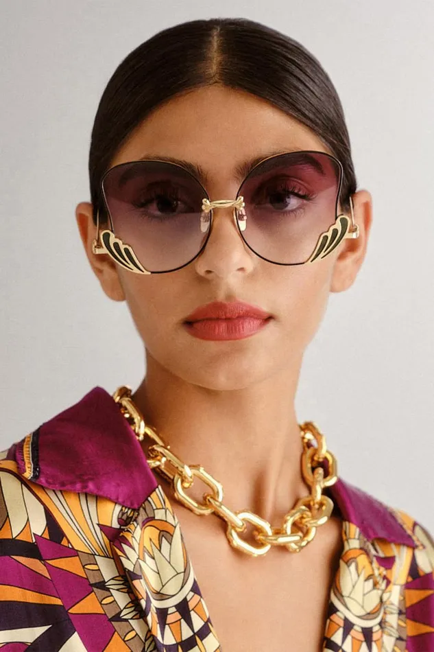 GODDESS ENERGY SUNGLASSES EMERALD MARBLE Emerald Marble WomensMens Camilla Sunglasses